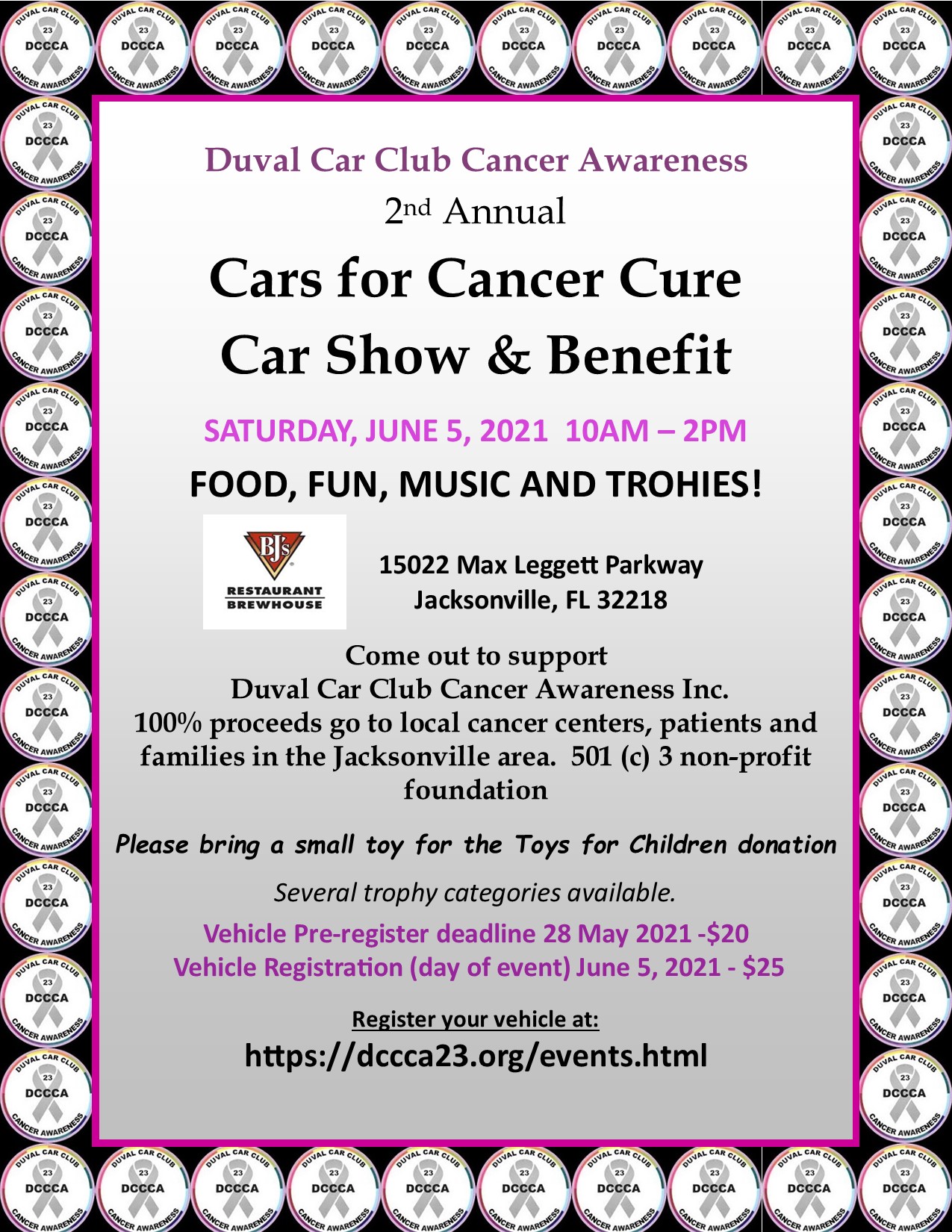 2nd Annual Cars for Cancer Cure Car Show & Benefit