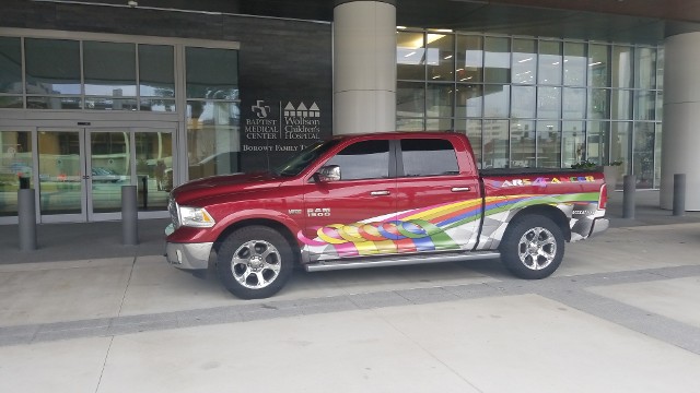 Red Pick-up Truck